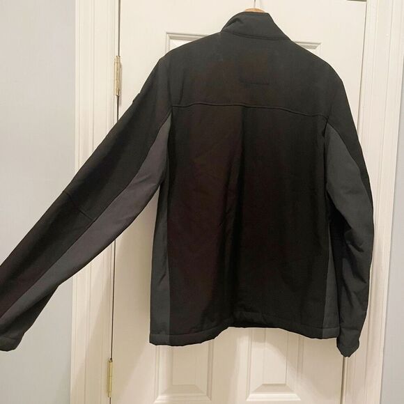 TUMI Soft Shell Jacket Black Size M Style: F97221 water resistant lined - Picture 3 of 6